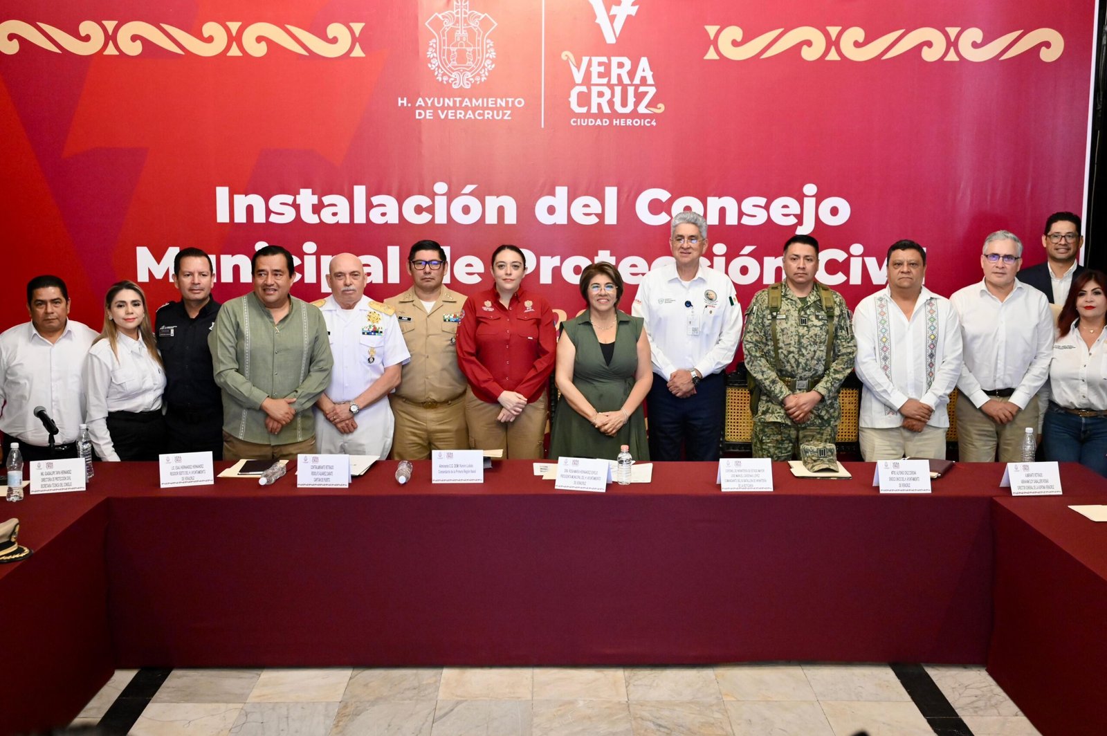 Instalan el Consejo Municipal de Protección Civil en la ciudad de Veracruz