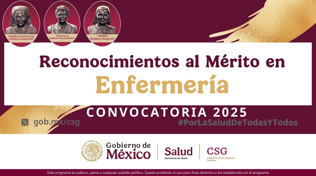 Secretaría de Salud lanza convocatoria para premiar a enfermeras y parteras