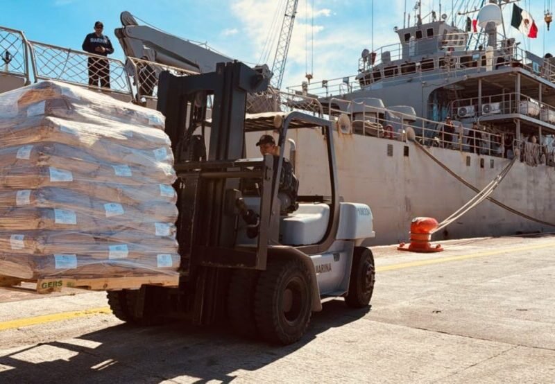 México envía más de 800 toneladas de ayuda humanitaria a Cuba