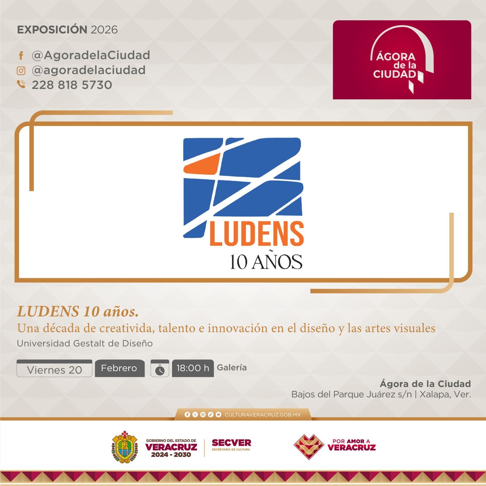 Inaugurará SECVER la exposición Ludens 10 años., en el Ágora de la Ciudad