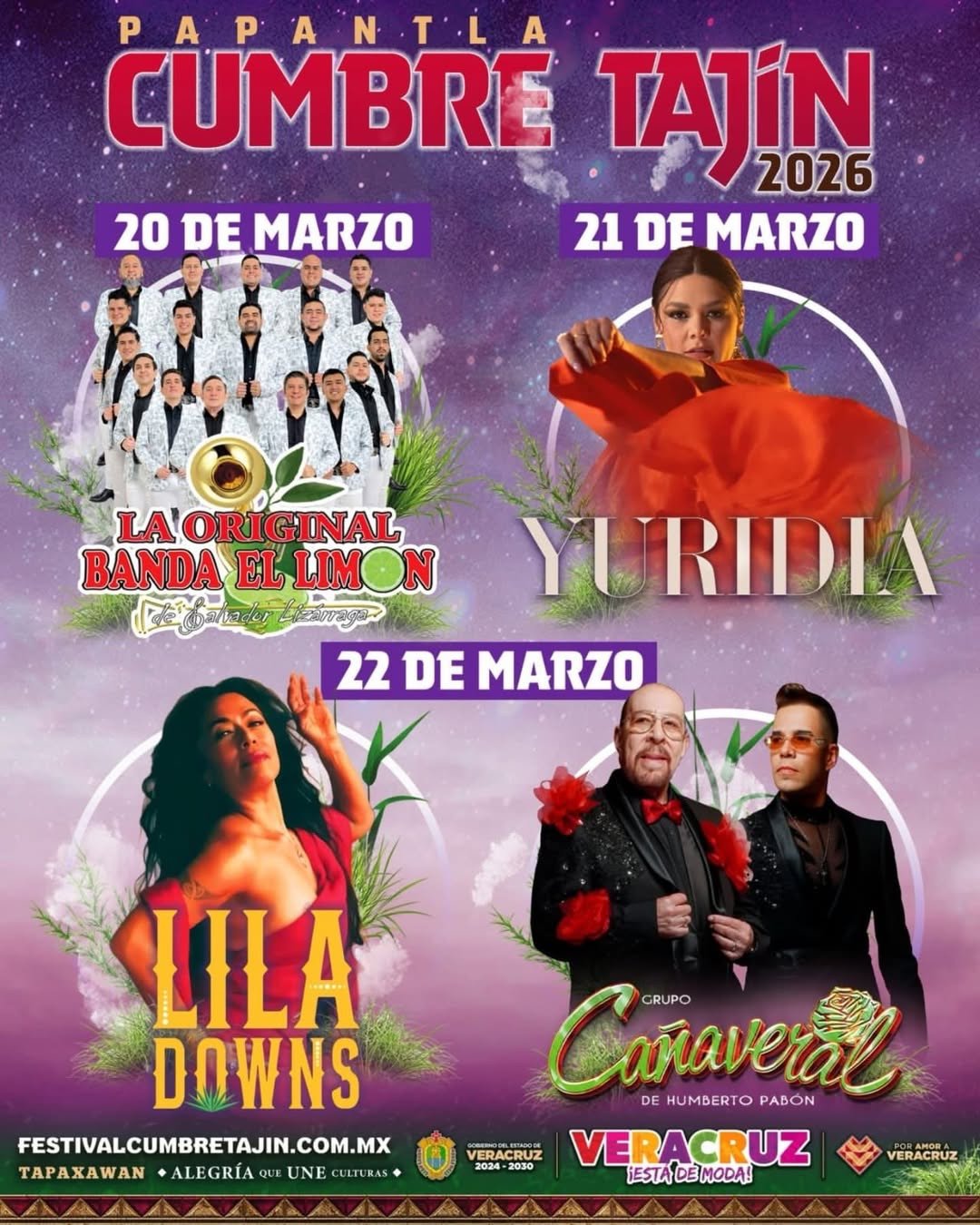 Presentan cartelera oficial de Cumbre Tajín 2026