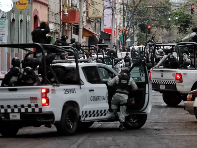 GN mantiene fuerte operativo de custodia en la FEMDO, donde están los restos de ‘El Mencho’