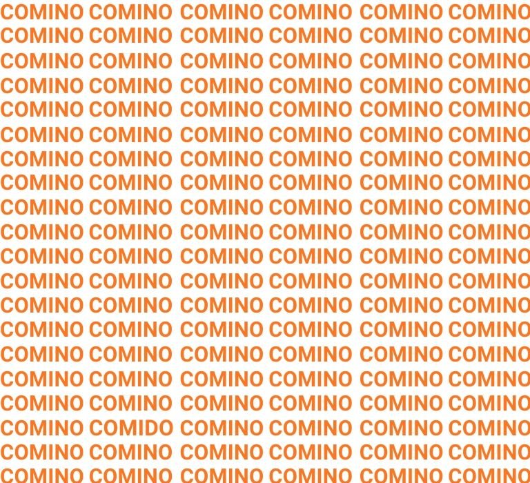 Sólo una mente privilegiada puede encontrar la palabra ‘COMIDO’ en menos de 5 segundos