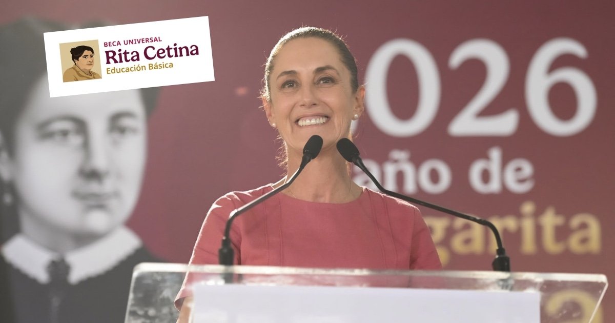 Sheinbaum amplía Beca Rita Cetina; beneficiará a millones de estudiantes de primaria