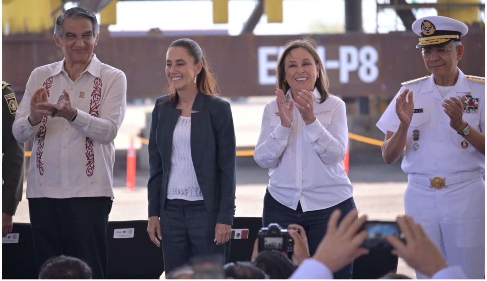 La presidenta no está sola, Rocío Nahle tras evento de expropiación petrolera