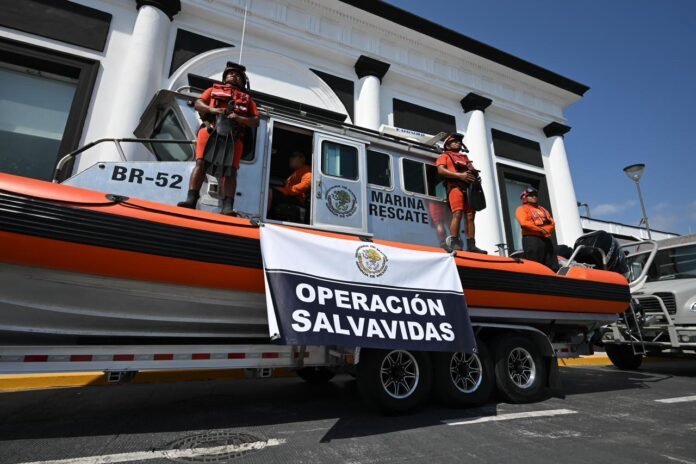 Activan operativo con más de 200 elementos en playas de Veracruz