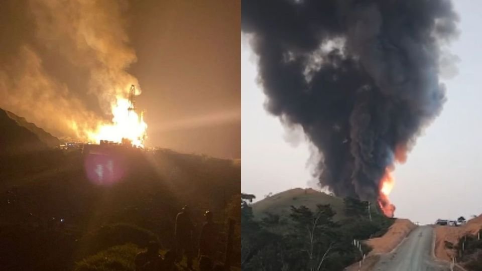 Incendio en pozo de Pemex en Las Choapas: evacuación y derrame de crudo en costas de Veracruz
