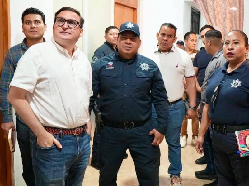 SUPERVISA ALCALDE INSTALACIONES DE LA DIRECCIÓN DE POLICÍA MUNICIPAL.