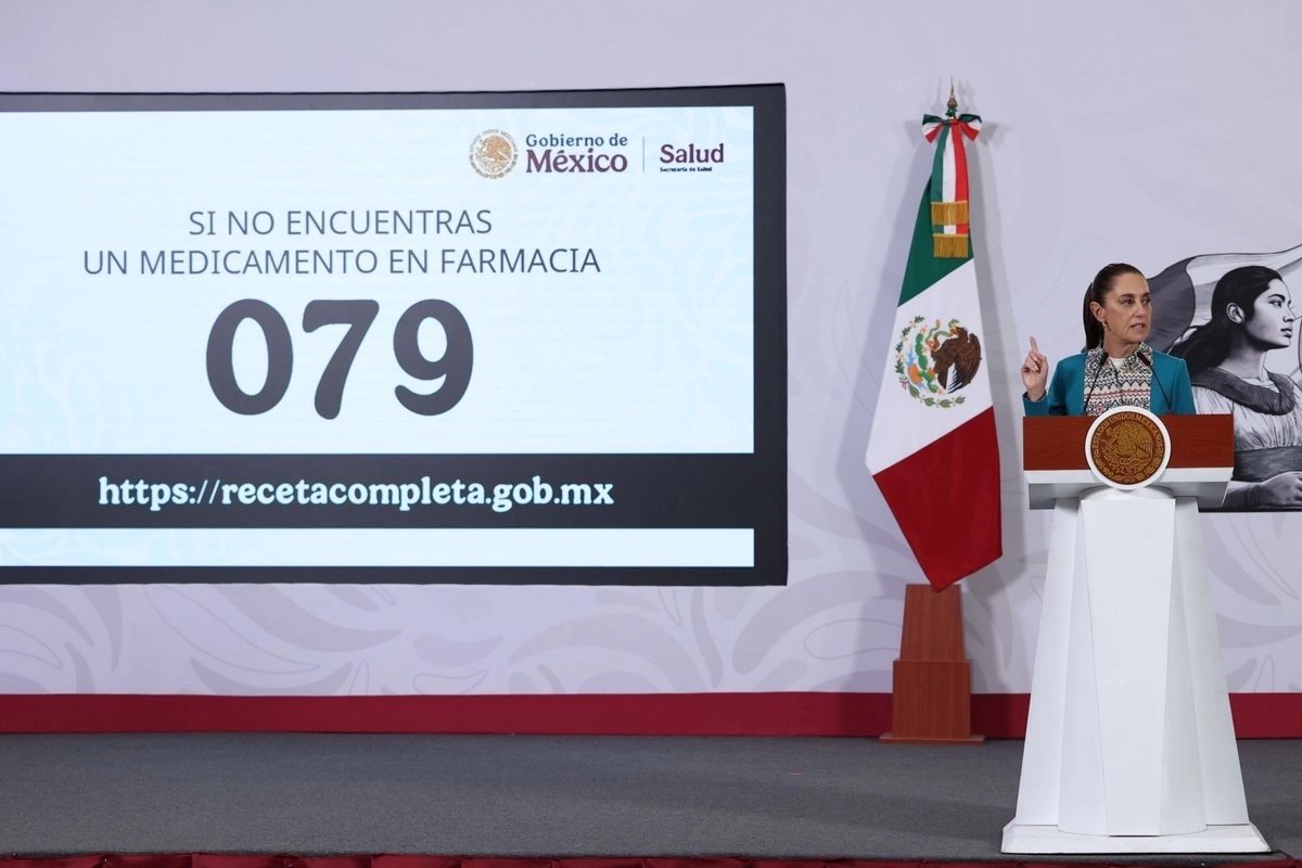 Abasto de medicamentos en farmacias públicas está al 97%, afirma Sheinbaum