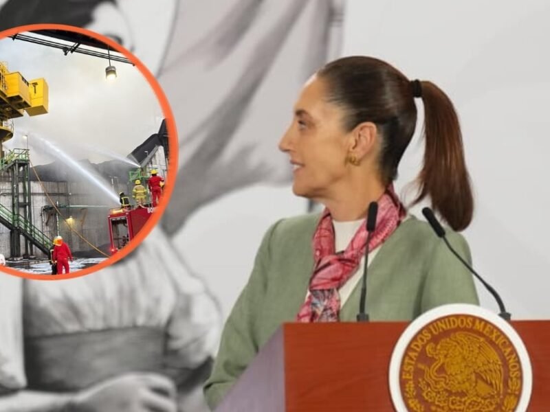 Sheinbaum aclara que incendio en Dos Bocas no dejó daños materiales ni humanos