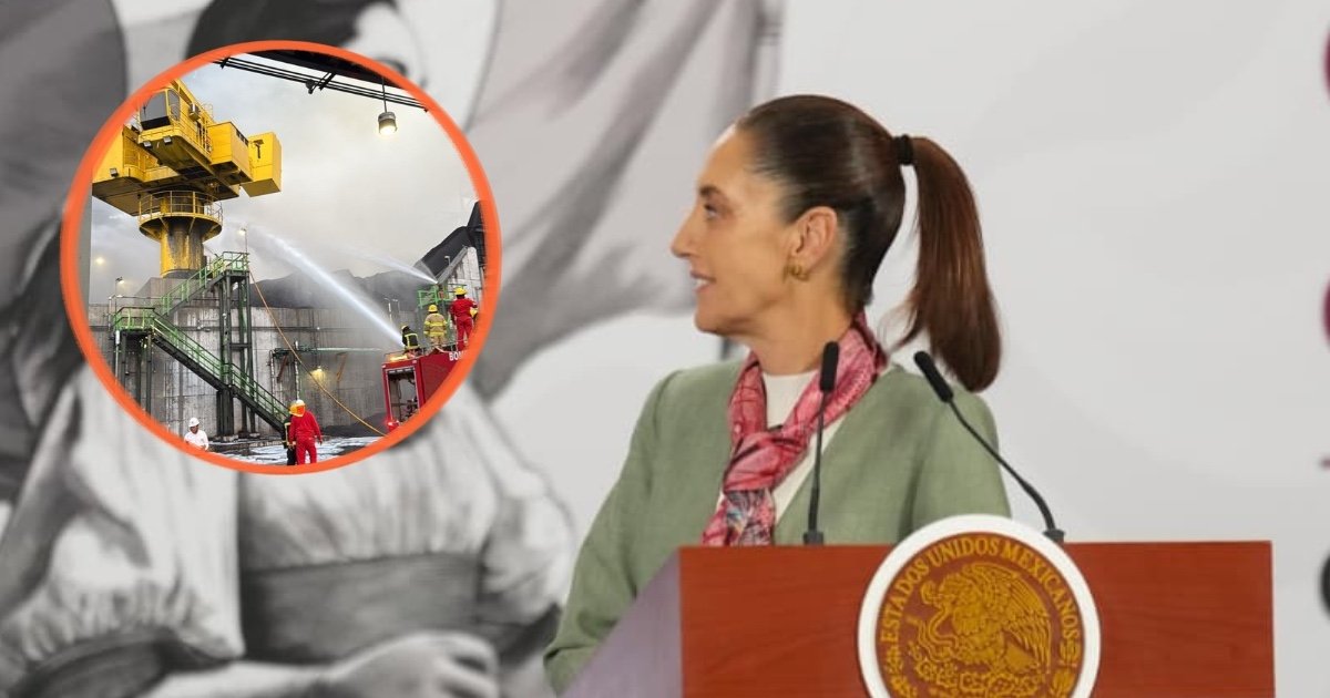 Sheinbaum aclara que incendio en Dos Bocas no dejó daños materiales ni humanos