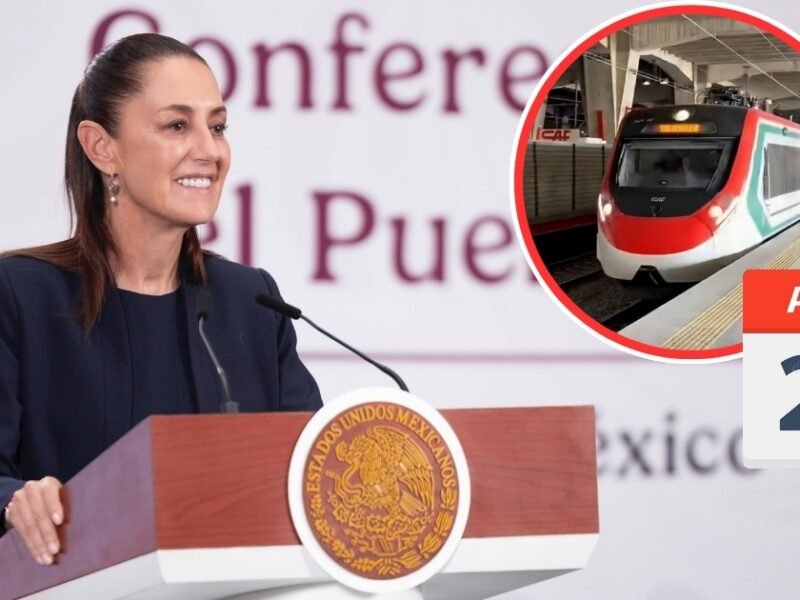 Sheinbaum confirma que tren al AIFA se inaugurará el 26 de abril