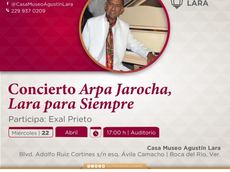 Casa Museo Agustín Lara, sede del recital Arpa Jarocha