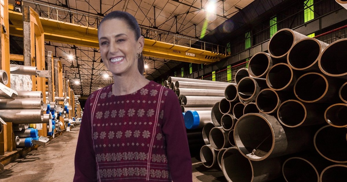 Sheinbaum logra acuerdo histórico para fortalecer industria del acero mexicano