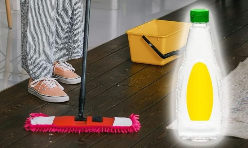 El secreto para pisos brillantes y sin bacterias usando vinagre blanco