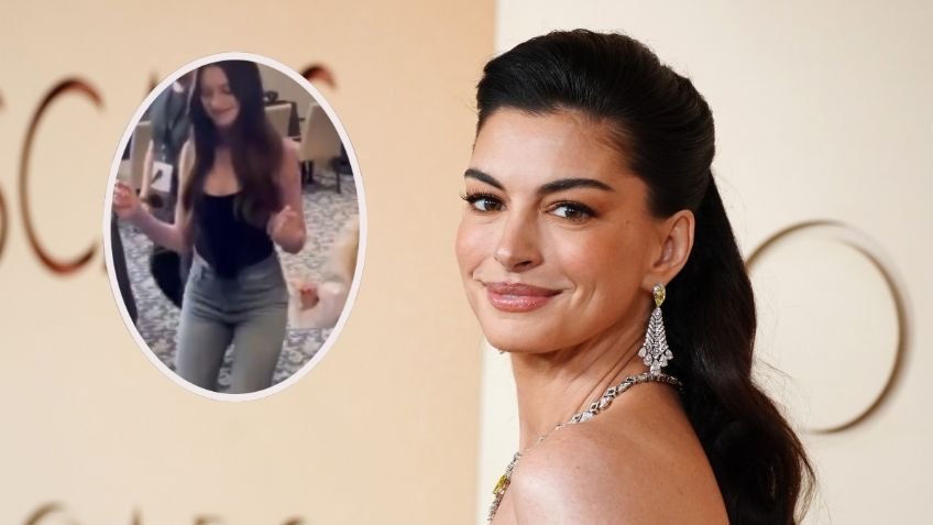 Anne Hathaway enloquece a fans mexicanos al bailar al ritmo de Los Ángeles Azules