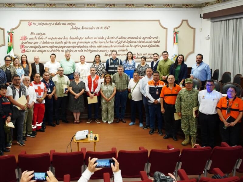 En Xalapa, listo el Plan Operativo Municipal de Protección Civil para la Temporada de Lluvias y Ciclones Tropicales