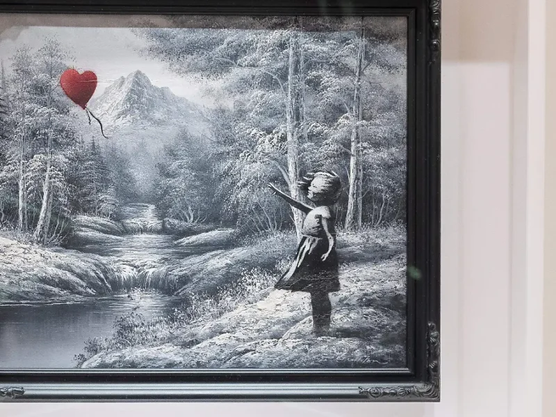 Óleo de Banksy de la “Niña con globo” se vende por 17.9 millones de dólares en Nueva York