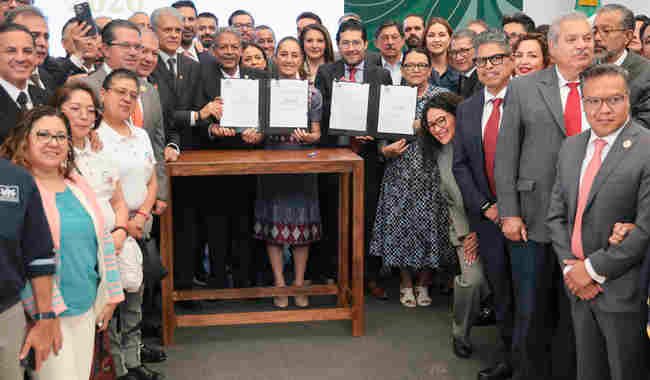 La primavera laboral llegó para quedarse: Presidenta anuncia acuerdo para que trabajadores del Estado ganen el salario medio del IMSS