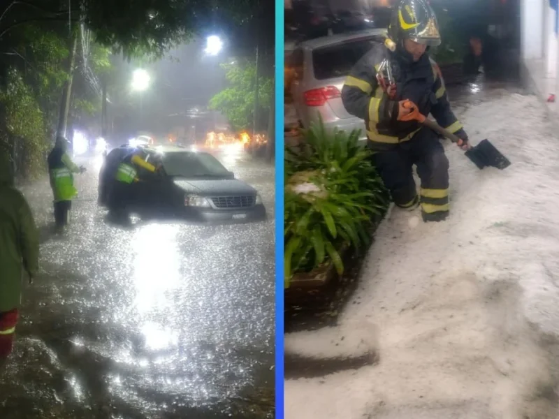 ‘Tláloc’ se ensaña: activan alertas roja y púrpura portormenta al poniente de la CDMX