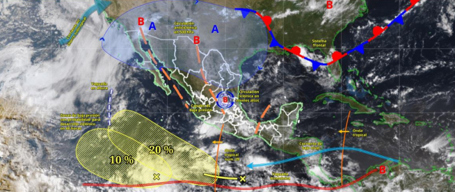 Este domingo llega una nueva onda tropical al Golfo de México: Conagua