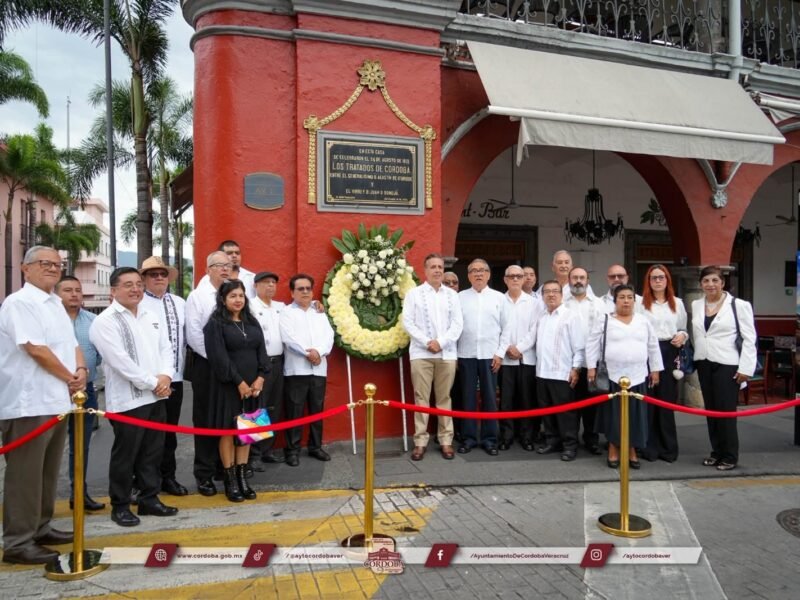 Ayuntamiento conmemora el 205 aniversario de la firma de los Tratados de Córdoba y el 109 aniversario de la promulgación de la Constitución Política del Estado de Veracruz