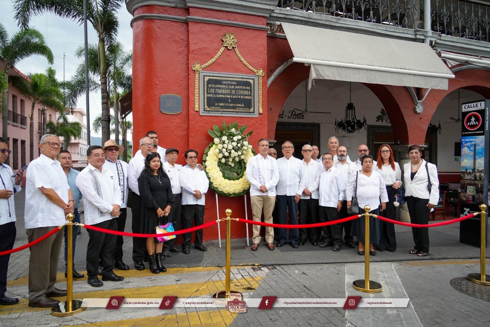 Ayuntamiento conmemora el 205 aniversario de la firma de los Tratados de Córdoba y el 109 aniversario de la promulgación de la Constitución Política del Estado de Veracruz