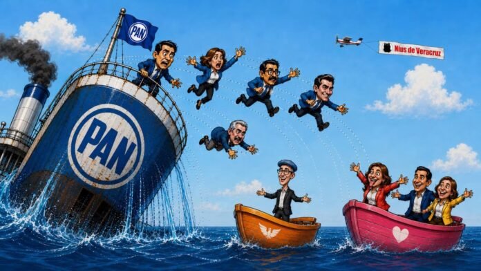 Los que pulverizaron al PAN en Veracruz saltan a MC y Somos MX / Pablo Jair Ortega