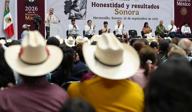 Transformación significa justicia y bienestar para el pueblo: presidenta encabeza su 31.ª Asamblea de Honestidad y Resultados en Sonora