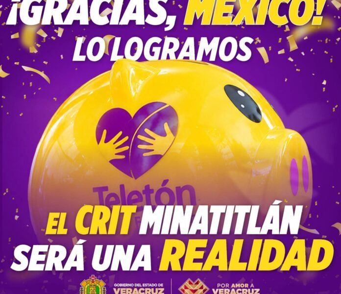 Teletón cumple la meta y Minatitlán tendrá CRIT