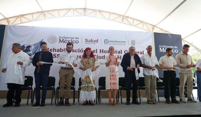 Vamos por el camino correcto: presidenta entrega rehabilitación del hospital general del IMSS Bienestar en Ciudad del Carmen, Campeche